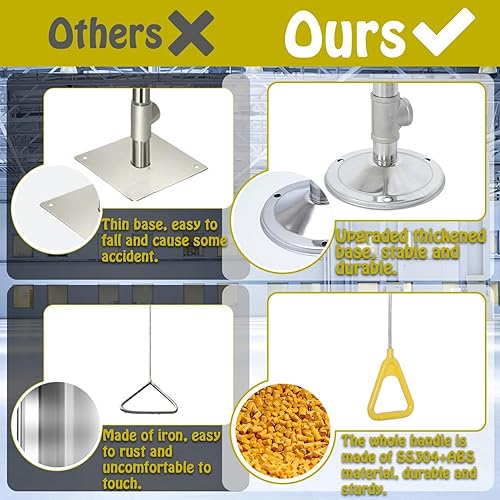 Miniatura 5 de lukar Estación de lavado de ojos de ducha de emergencia, estación de ducha de lavado de ojos de acero inoxidable 304, estación de lavado de ojos