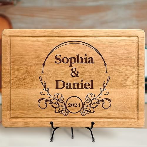 Miniatura 9 de Personalized Cutting Board, Christmas Gift, Wedding Present for Couple, Housewarming Gift for New Home, Custom Gift for Mom Dad, Unique Keepsake for