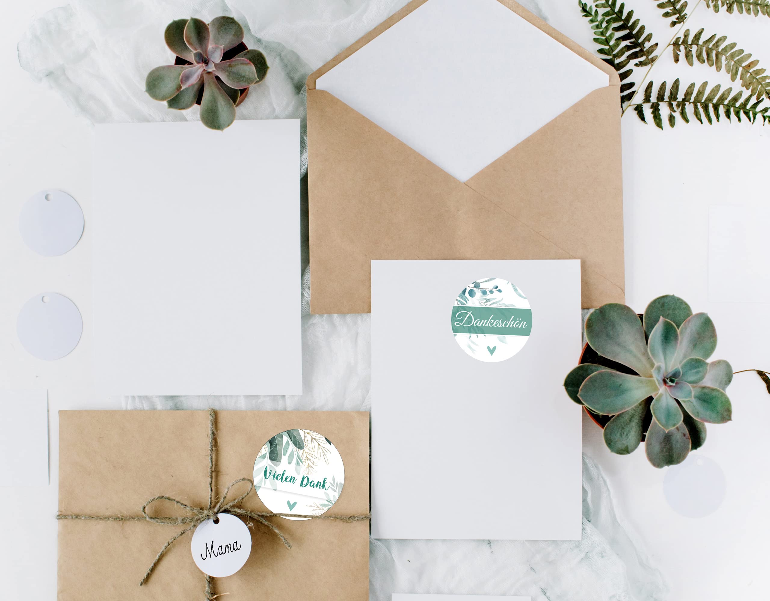 PROlac Premium 'Thank You' Stickers - Floral Design, 1000 Pieces (50 x 50 mm), Round, Oil & Scratch Resistant - Image 4