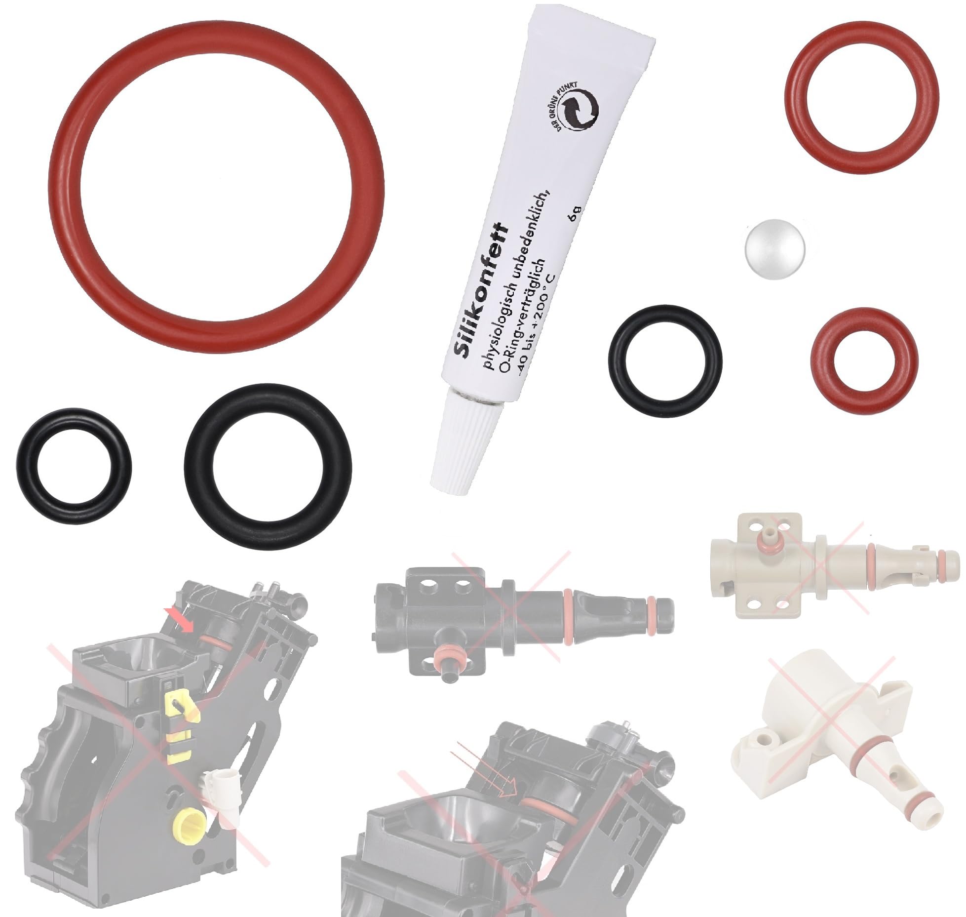 Kit 85 Joints Toriques En Silicone Pour Machines à Café - Compatible Philips, Saeco, Gaggia, Spidem