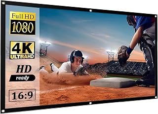 60-300 inch Projector Screen, 16:9 Dou-ble Sided Washable Outdoor Projector Screen for Home Theater, Camping Party, Office(120 Inch 16:9)