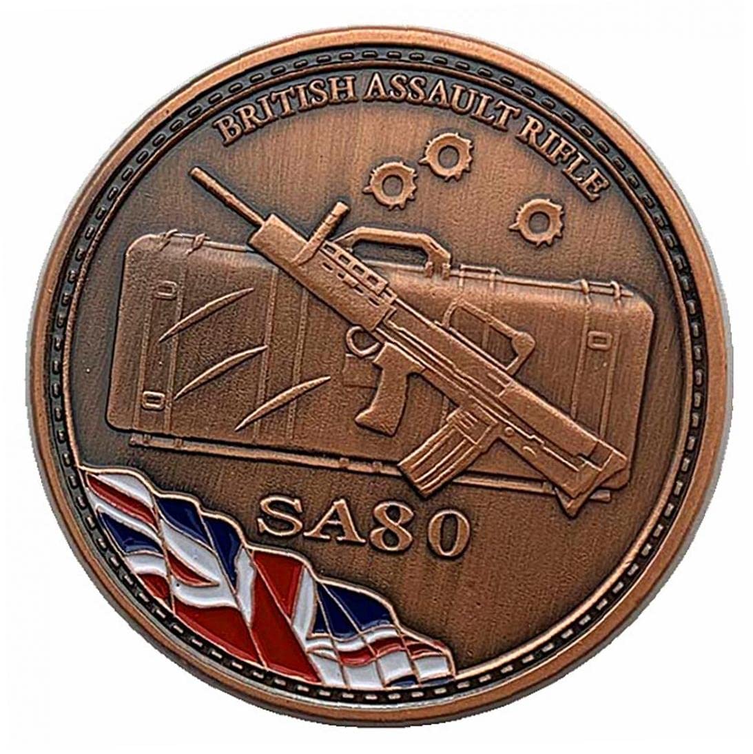 Amazon.co.jp: イギリス 暴行 ライフル sa80 お土産 コイン ブロンズ メッキ コレクション アート ミリタリー ファン  コレクション ギフト 武器 記念 コイン : ホビー