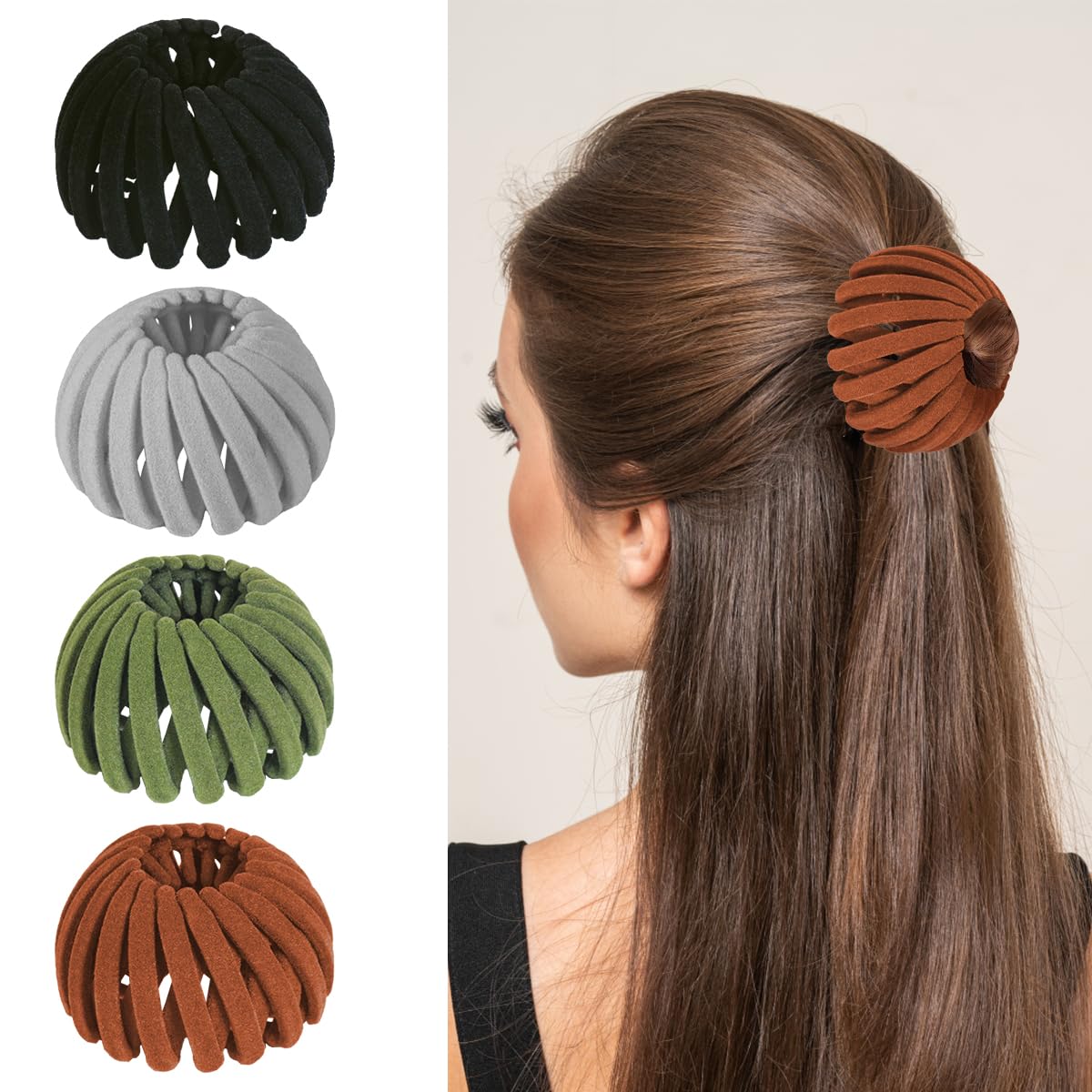 Amazon.com : Birds Nest Hair Clips - Hair Claw Clamps Bun Makers