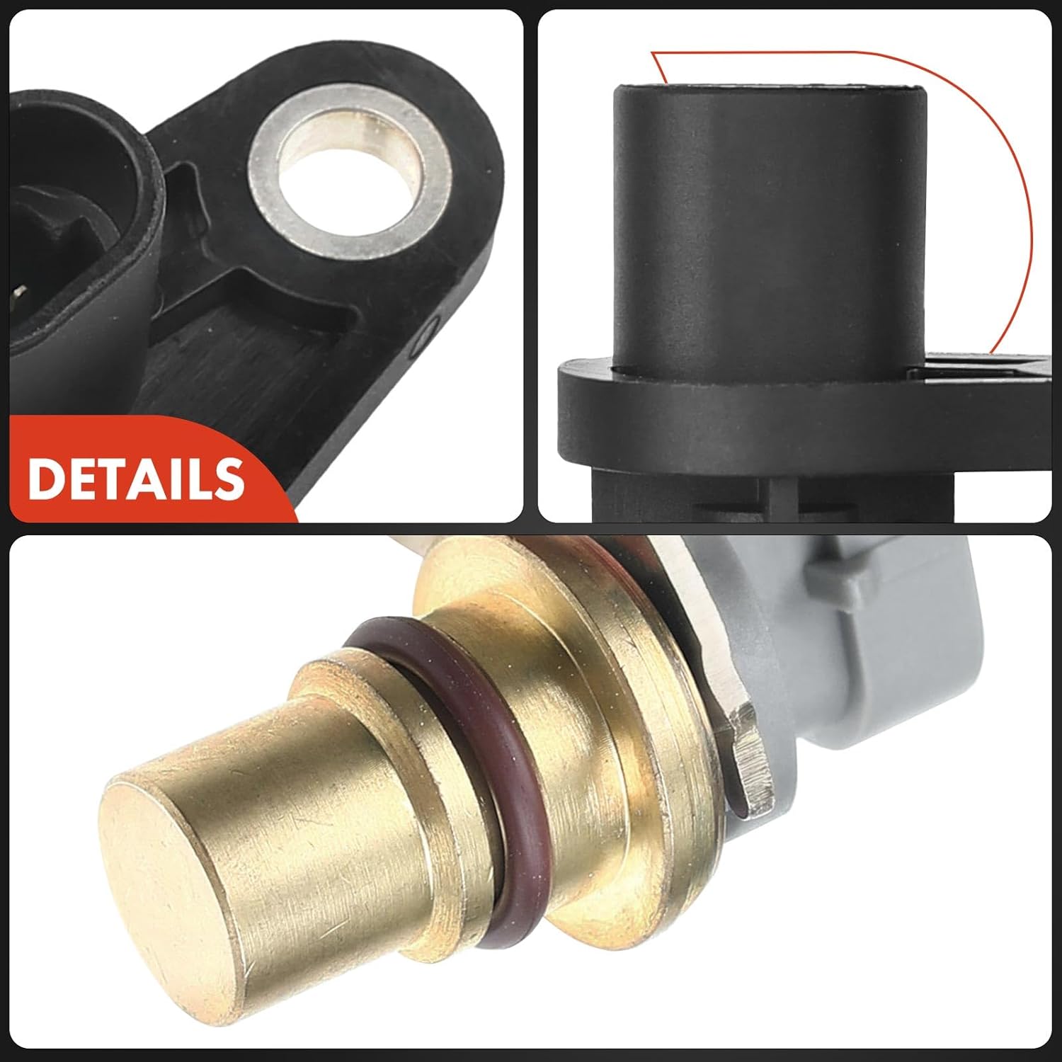 A-Premium 3-PC Engine Camshaft Crankshaft Position Sensor Compatible with Pontiac Sunfire 2002 2.2L, Replace# 8104562500, 8104566600