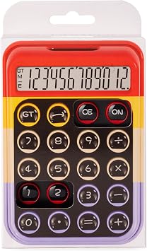 Renkli Ve Işık Enerjili Hesap Makinesi - Bl2122 (Kırmızı)