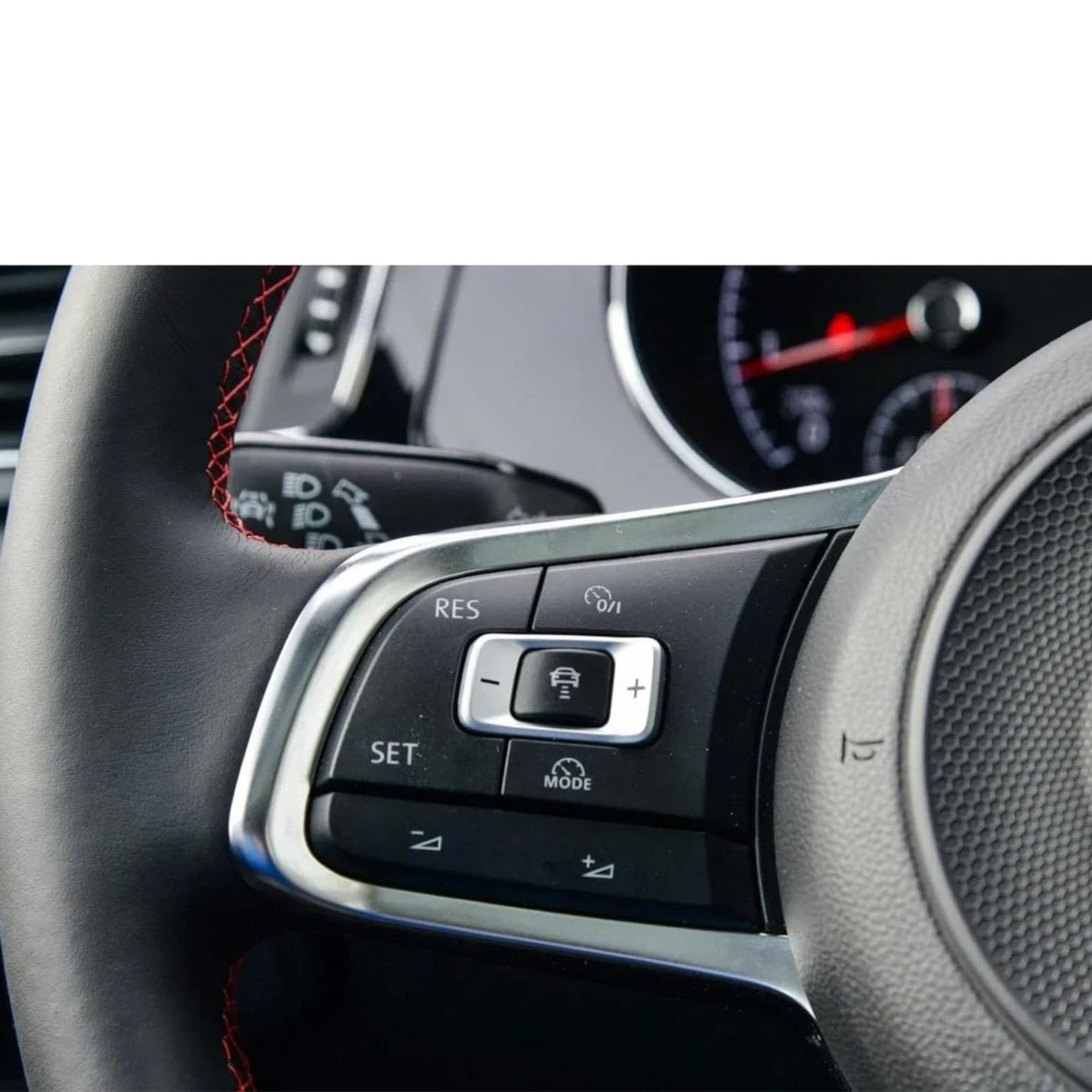 Generico Luminosità LED Pulsante Luce sul Volante Accessorio per Migliorare la Sicurezza e la Durata della Guida Notturna 5G0959442N Luce Pulsante sul Volante Resistente agli Urti