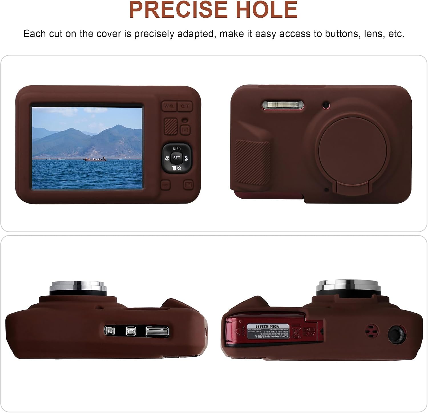 Canboc Protective Case for Kodak PIXPRO FZ55 Digital Camera, Brown image 5