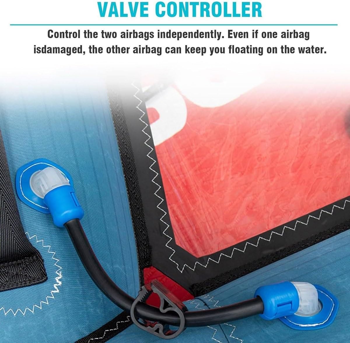 Inflatable Surfing Wing Windsurfing Sail,4.2㎡ Handheld Inflatable Kite Foil Wing Kite with Storage Bag and Surf Leash,for Wind Wing Foiling, Surfing, Water Play(Blue)