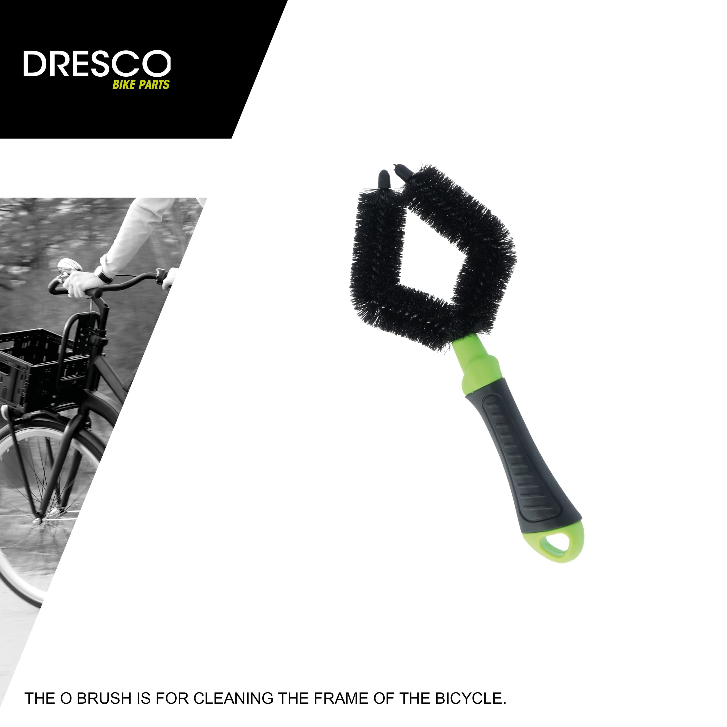 Dresco 5250608 3-częściowy zestaw szczotek rowerowych
