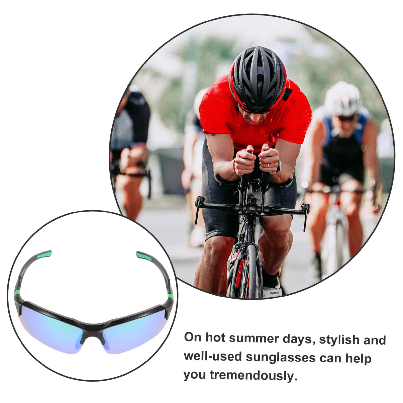 Sosoport Occhiali Da Ciclismo Da 5 Pezzi Occhiali Da Sole Per Baseball Occhiali Da Sole Alla Moda Occhiali Da Sole Sportivi Da Baseball Per Uomo Donna Occhiali Da Sole Occhiali Da