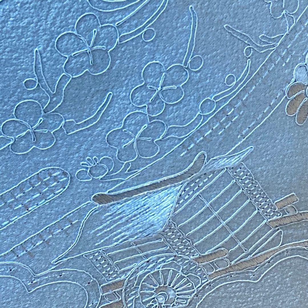 Amazon.co.jp: ［9884］訪問着 色無地 汕頭刺繍 スワトウ 正絹 着物 袷
