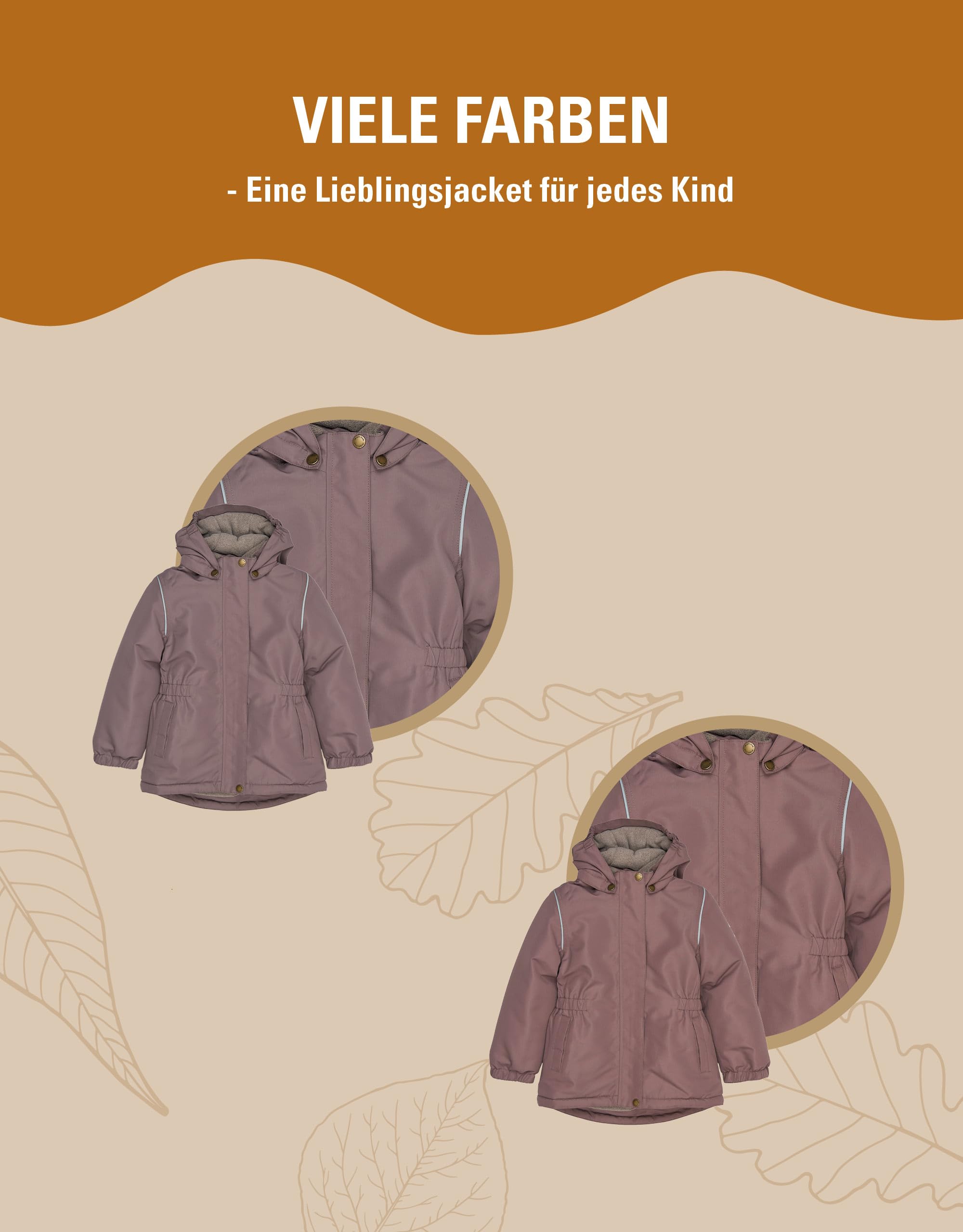Mikk-line Giacca invernale per bambini (80/152), giacca calda, riflettente e impermeabile, traspirante e antivento, con colonna d'acqua di 20.000 mm, perfetta come giacca da neve