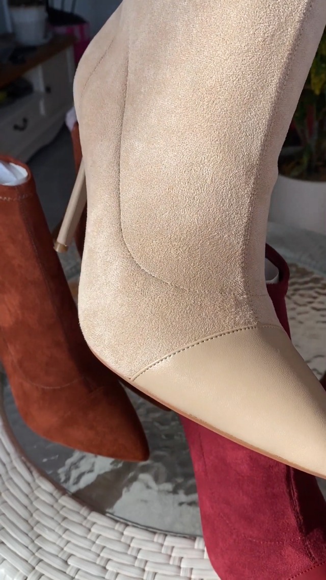 Castamere Women's High Heel Ankle Boots | Slip-on Pointed Toe Stiletto Boots With 10CM (4 Inch) Heel - View #7