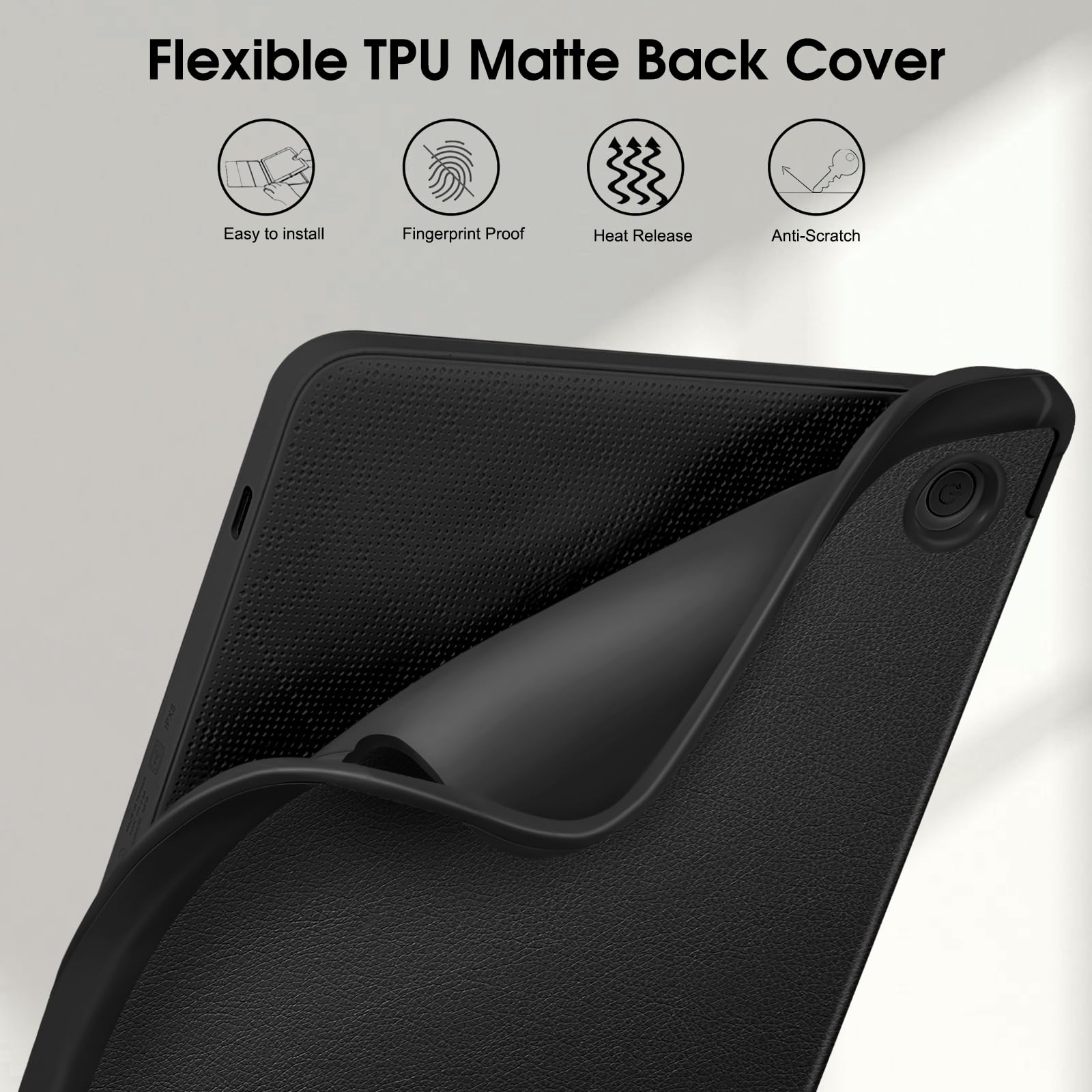 Fintie Etui do Tolino Vision 6 eReader (2021) / Kobo Libra 2 (2021) eReader - super lekkie, miękkie etui ochronne z TPU na tył z automatycznym wygaszeniem/wybudzaniem i zamknięciem magnetycznym,