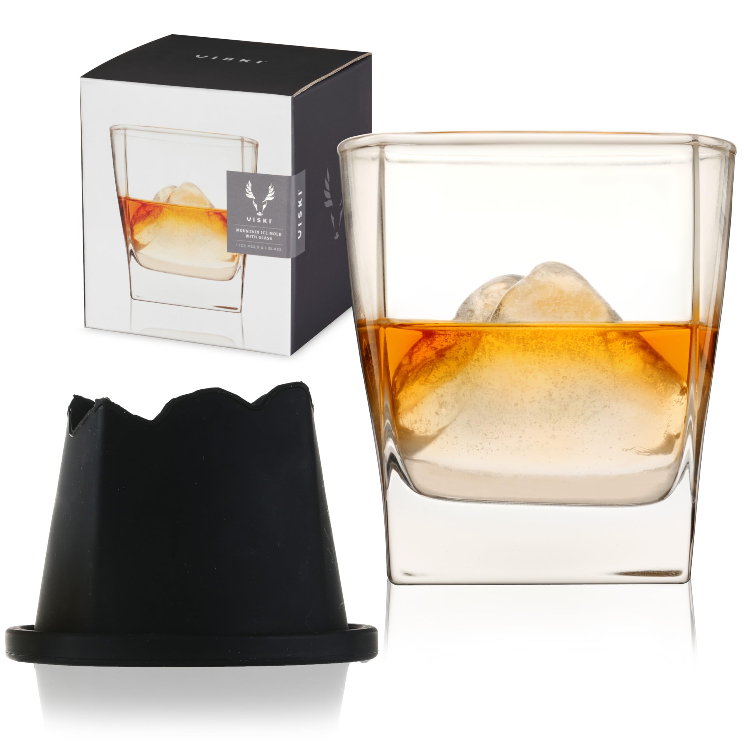 オールドマウンテン oldmountain グラス MOLDS Amazon.com: Viski Mountain Ice Mold with Whiskey Glass, Old