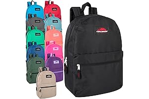 24 Pack Classic Backpacks (Assorted 12 Color Pack)