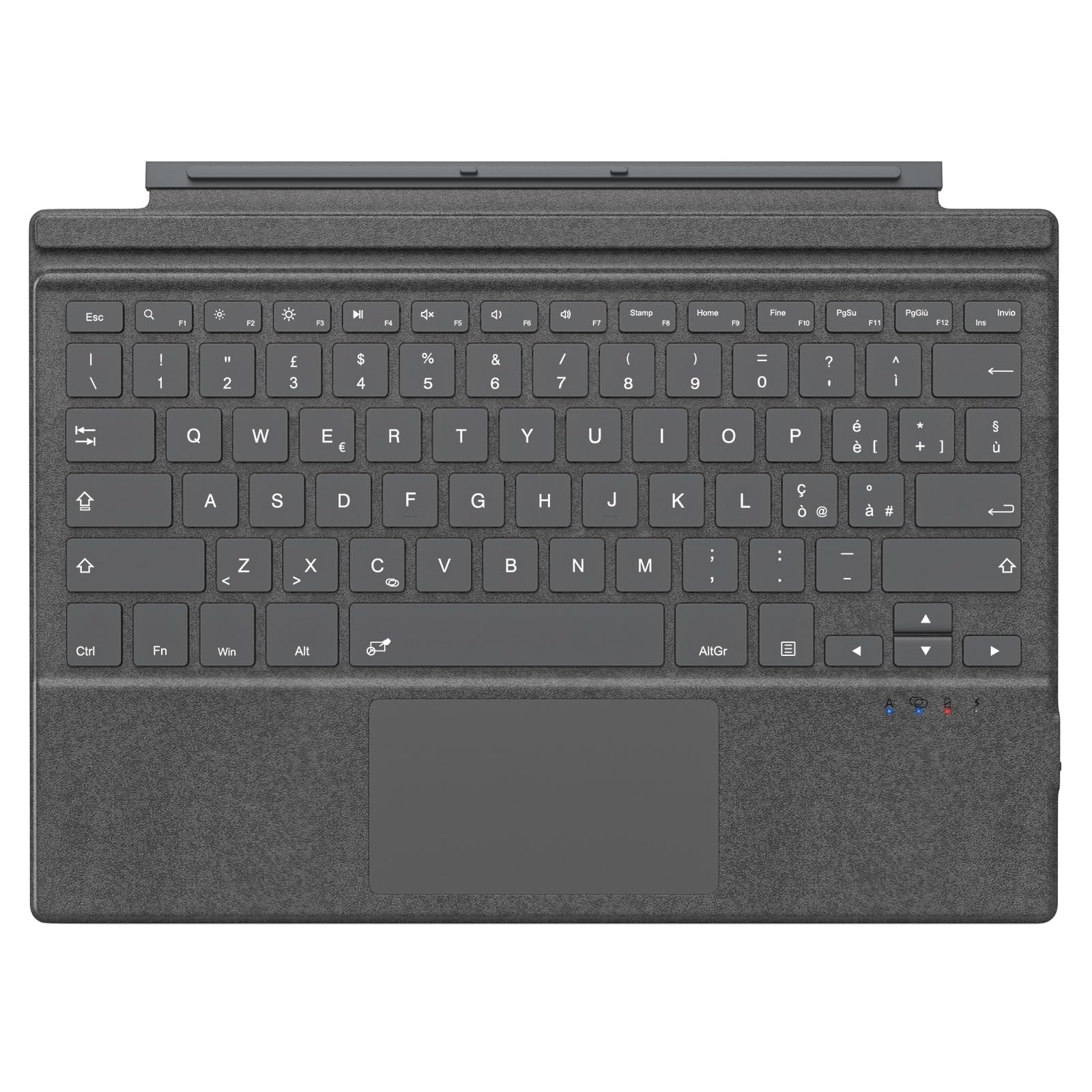 MoKo Teclado Bluetooth Español Ñ Solo para Surface Pro 7+/6+/5+/4+/3+, QWERTY Inalámbrico con Panel Táctil y Batería Recargable