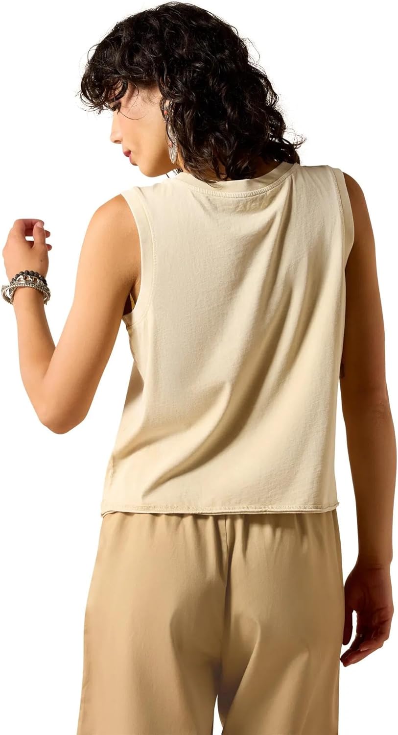 ARIAT Women's Wanted Skull Cowboy Tank