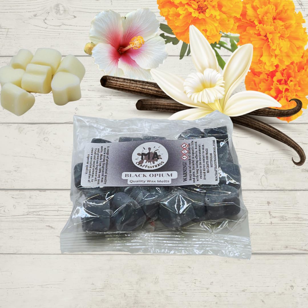 20 x Highly Scented Wax Melts Mini Hearts Handmade, Cruelty Free, Vegan Many fragrances (Black Opium)