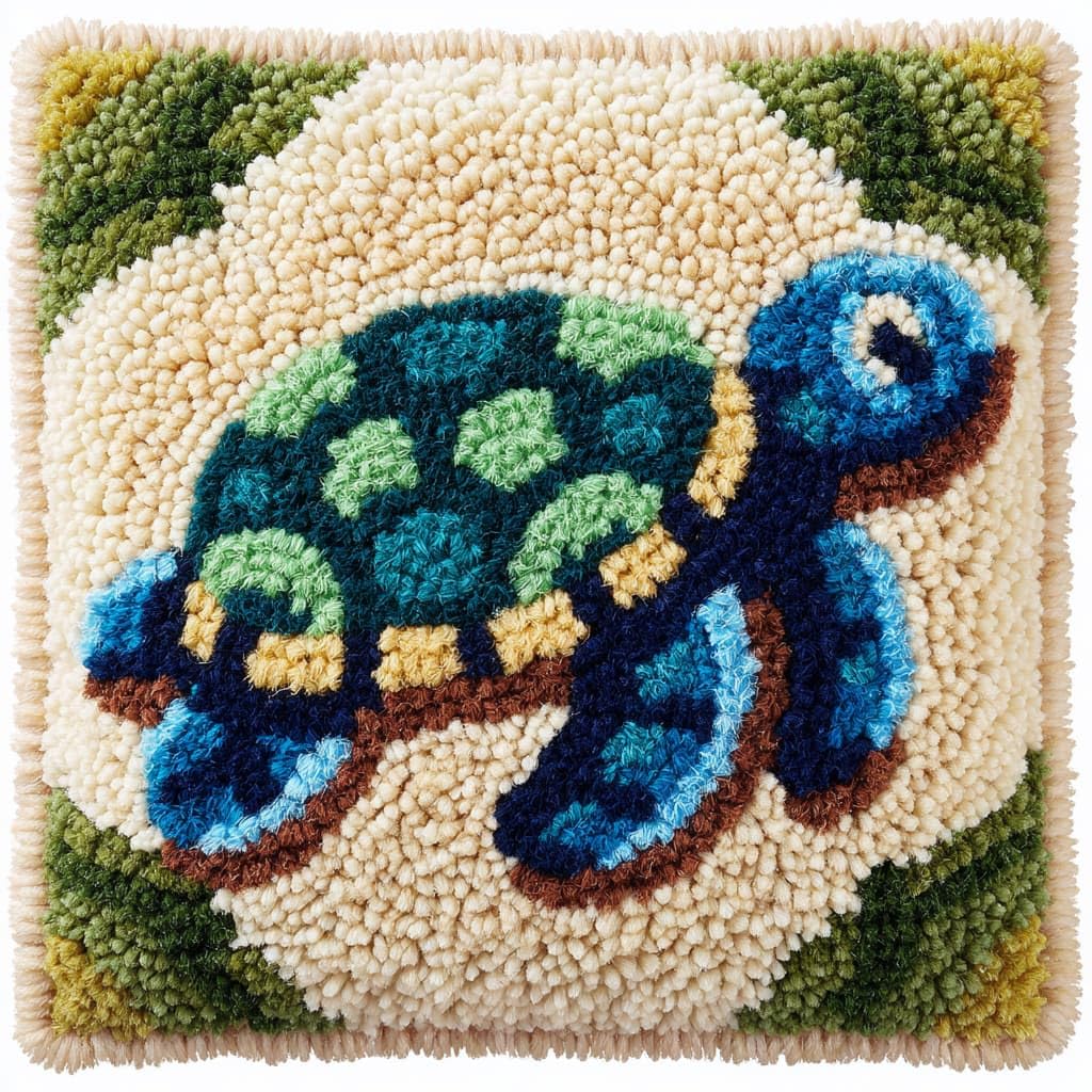 WallustrioaW Latch Hook Kits for Adults,Animals, sea Turtles