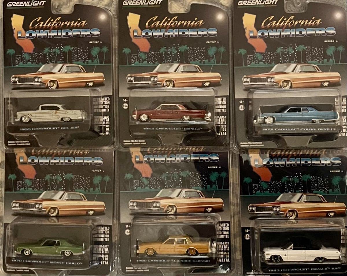 グリーンライト カリフォルニアローライダー 6台セット