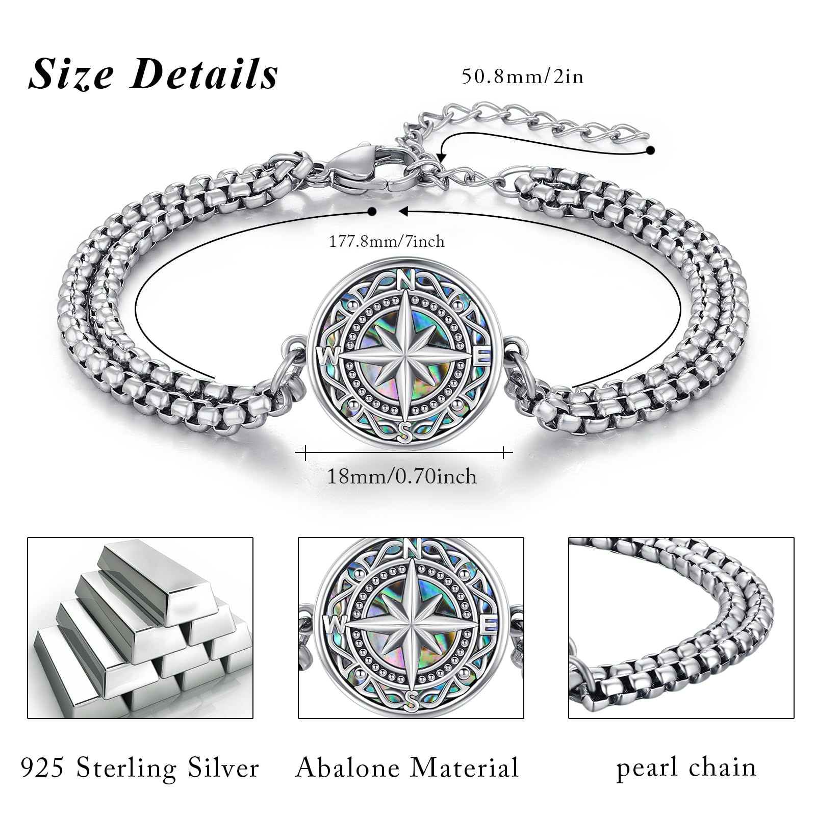 REDSUN Pulsera de urna de plata de ley 925, diseño de libélula, mariposa, brújula, nudo celta vikingo/urna de loto para cenizas Memorial Keepsake Cremación, joyas para hombre y mujer
