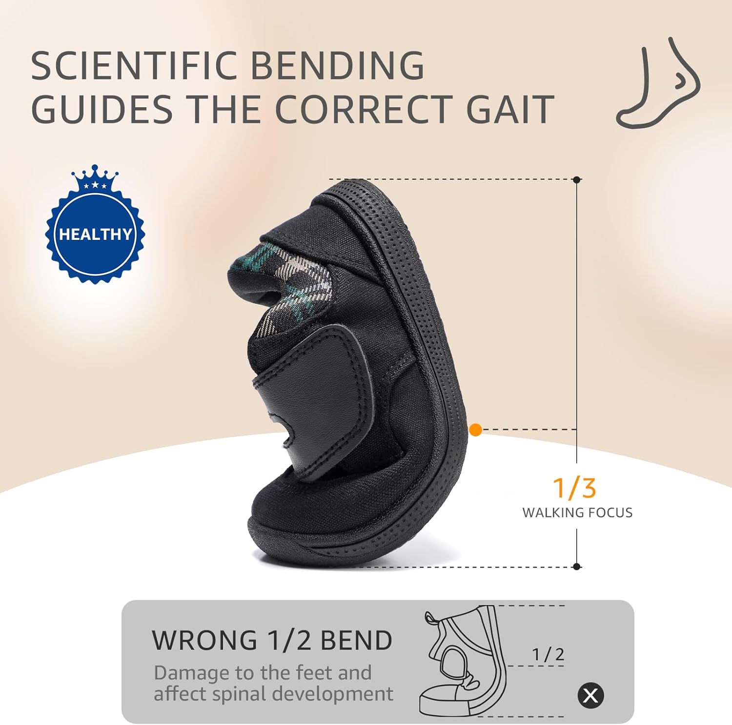 Toddler Wide Toe Box Barefoot Shoes Baby Boys Girls Sneaker Infant Non-Slip Lightweight Comfortable First Walking Tennis Outdoor Activities - Image 7