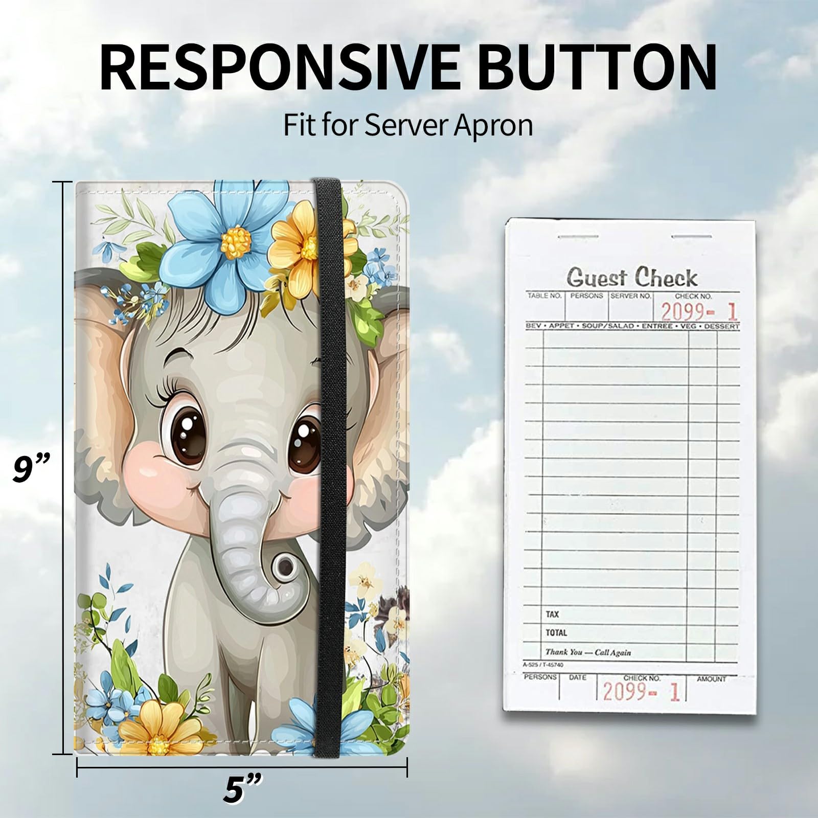 Waiter Book Server Wallet-9 x 5