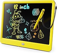 Vista 22 de KOKODI Tableta de escritura LCD, regalos para niños y niñas de 3 años, tableta de dibujo de 10 pulgadas, tablero colorido para garabatear