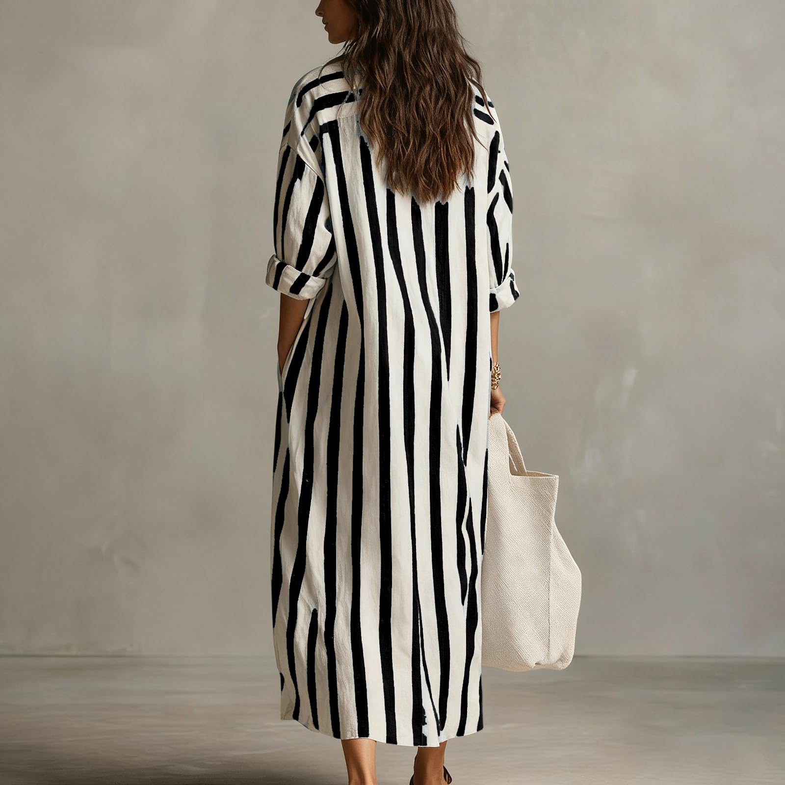 Hemdkleid Damen Lang Sommerkleid Damen Leicht Und Luftig Strandkleid Tunika Kleid Halbarm Maxikleid Elegant Kleider Mit Knöpfen Shirtkleid Sommer Maxi Hemdblusenkleid A Linie Sommerkleider