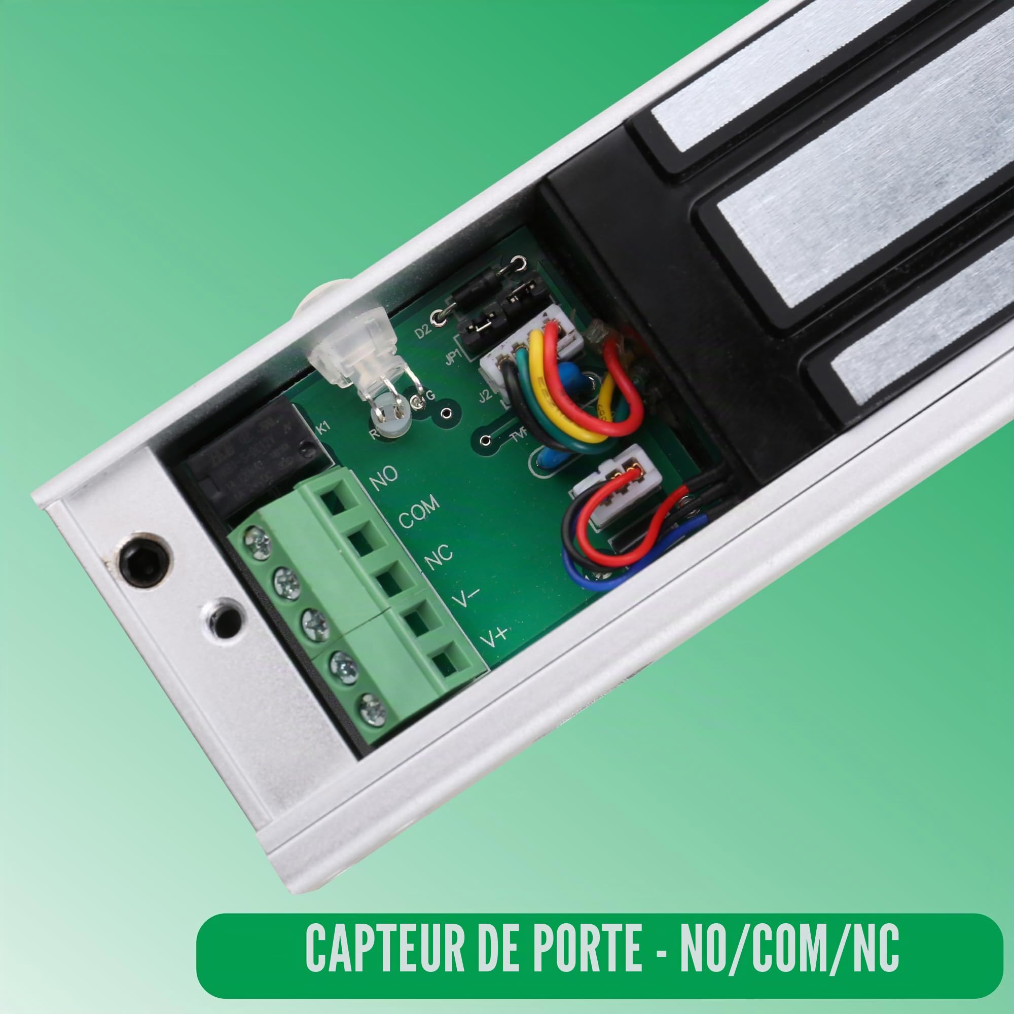 UHPPOTE Outswinging de contrôle d'accès de Porte 272,2 Kilogram électromagnétiques Lock Kit avec télécommande kit