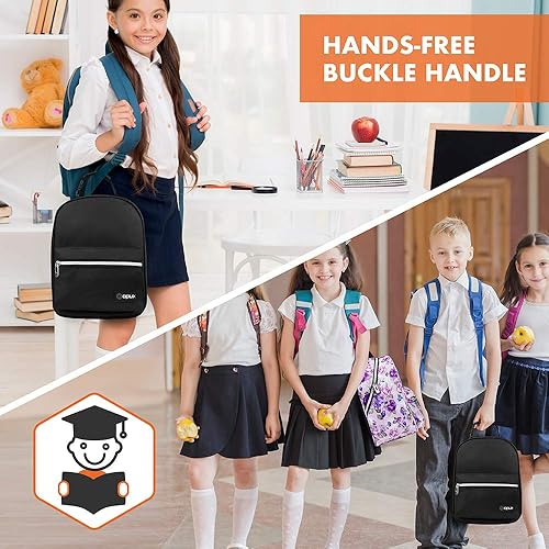 Miniatura 8 de opux Lonchera para niñas, niños y niños, bolsa de almuerzo aislada a prueba de fugas, loncheras reutilizables para adolescentes, para la escuela,