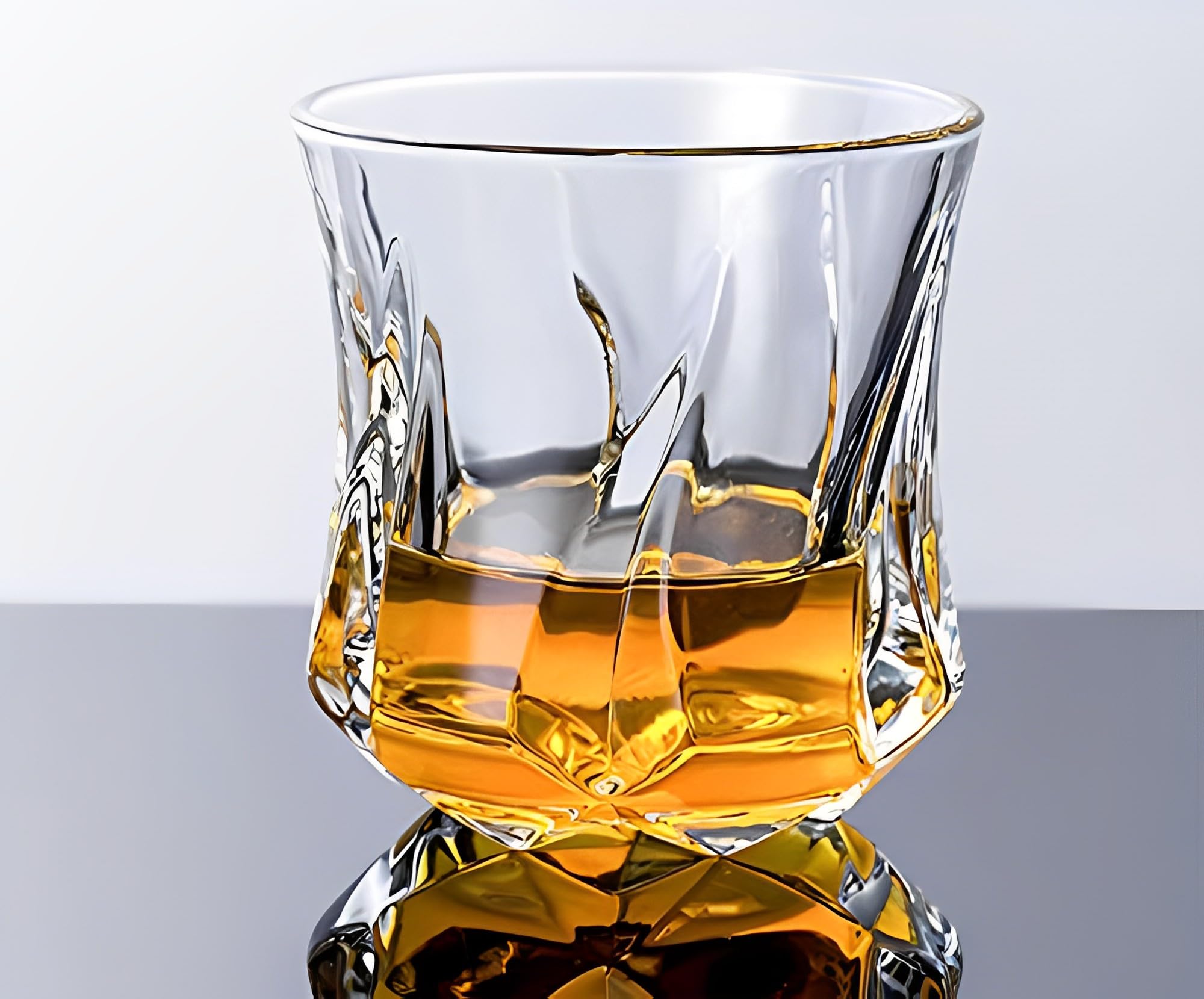 Italian Whiskey Glasses Set - 4 Premium Tumblers -10