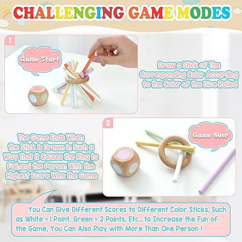 Miniatura 5 de FICCURYS Juguetes Montessori para niños pequeños de 1 a 3 años, juguetes de habilidades motoras finas para niños pequeños de 1 a 3, juguetes