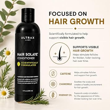 Hair Growth and Thickening Shampoo for Thinning Hair and Hair Loss for Women and Men - Hair Surge 8 oz (Conditioner 8 Fl Oz - 1Pk)