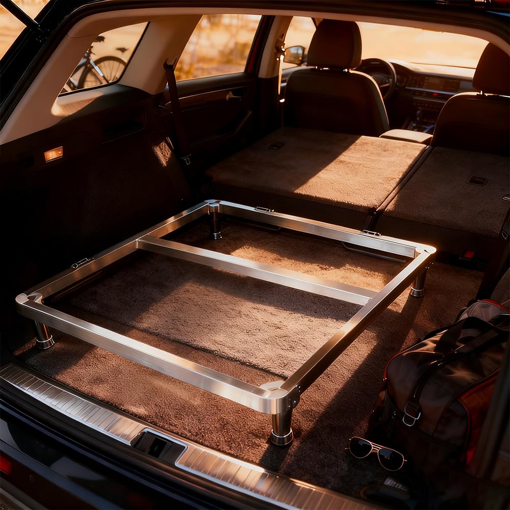 Livellatore Bagagliaio: Sistema Materasso Universale Regolabile per SUV e Station Wagon, Estraibile e Scalabile, Ad Es. Per Ford Bronco 4 Porte 2021-2025