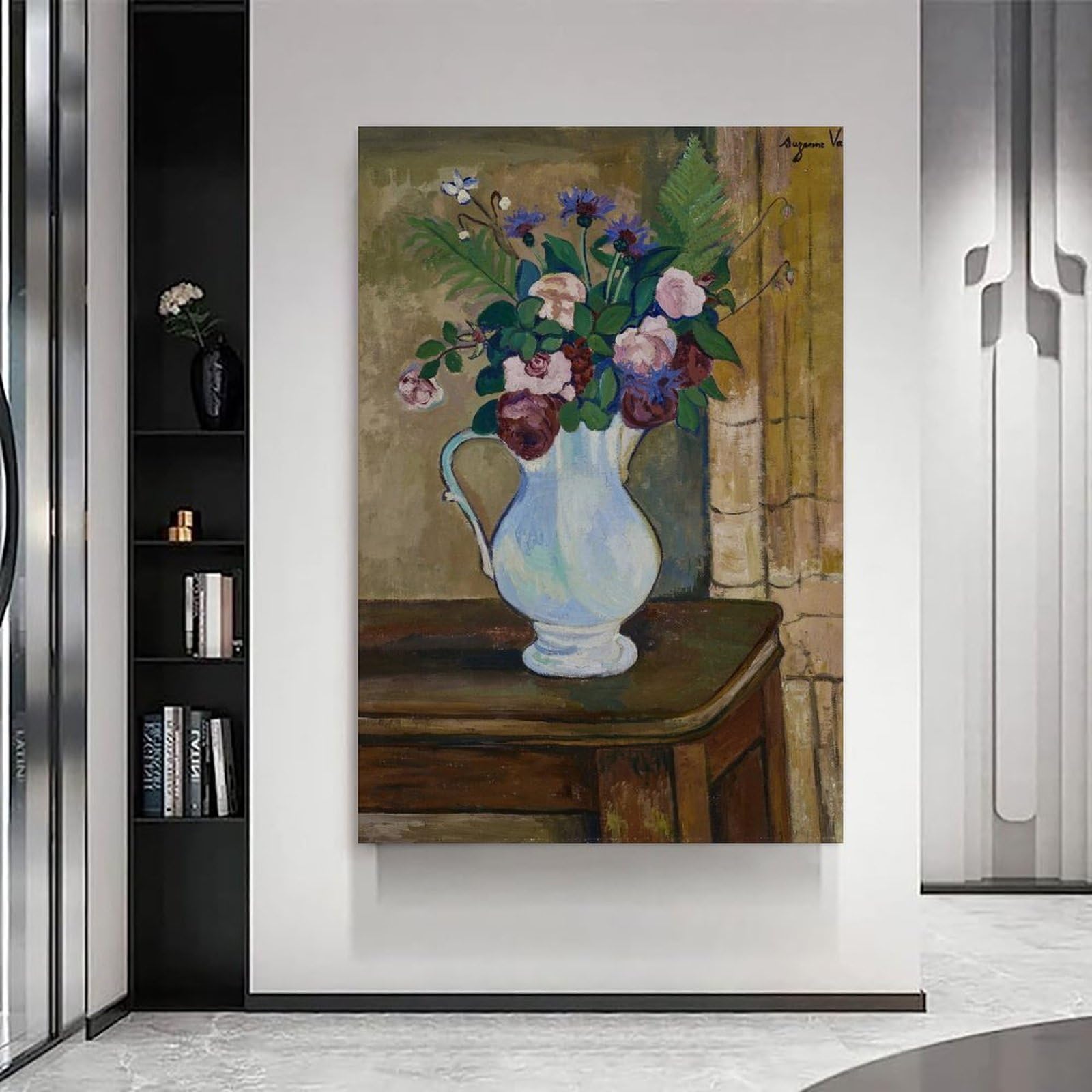 generisch Valadon Bouquet De Roses by Suzanne Valadon Impresiones en Lienzo Modernas, Cuadros Decorativos Para Habitación de Niños o Niñas, Cuadros de Pared Para Salón Y Pinturas Con Motivos Festivos