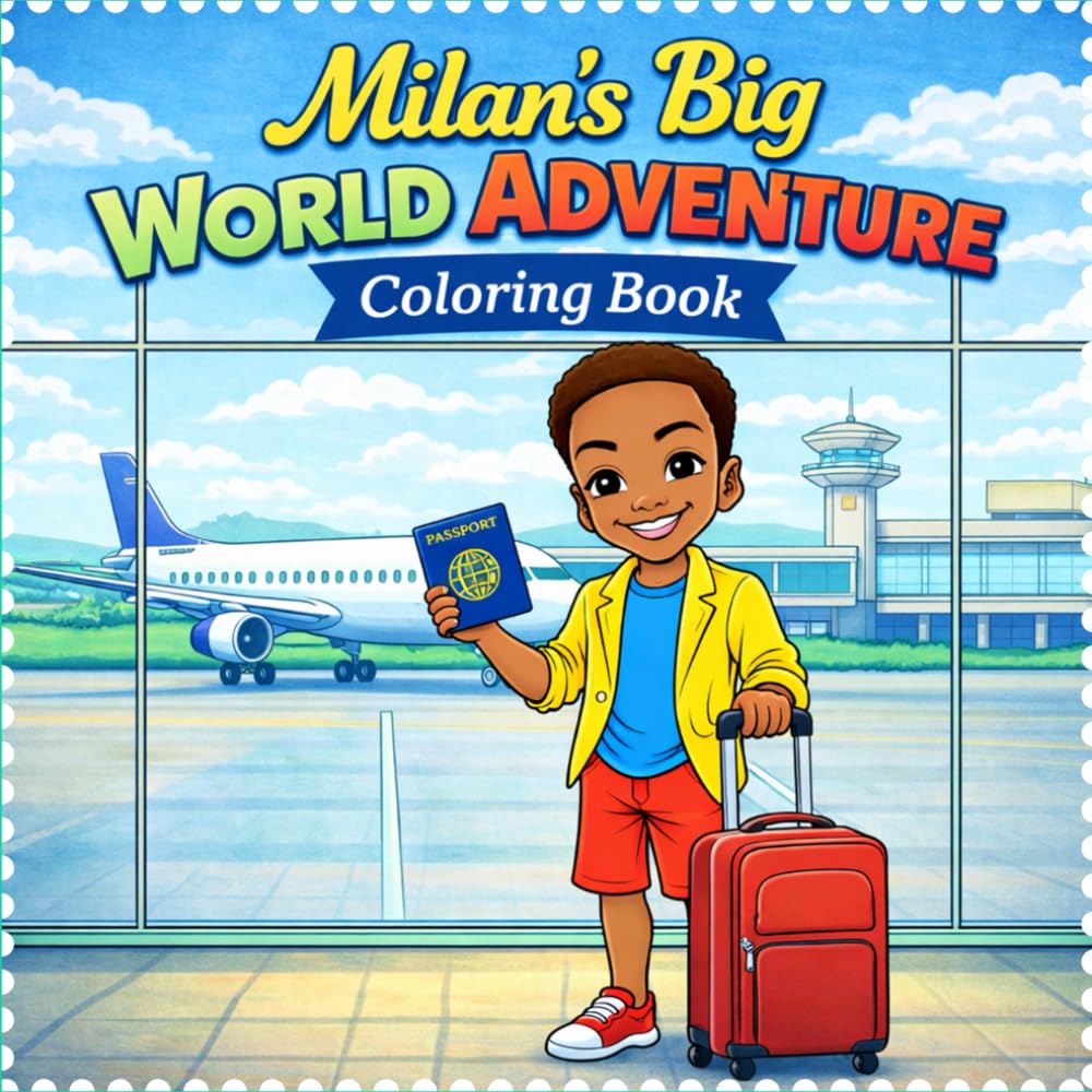 Milan's Big World Adventure Coloring Book