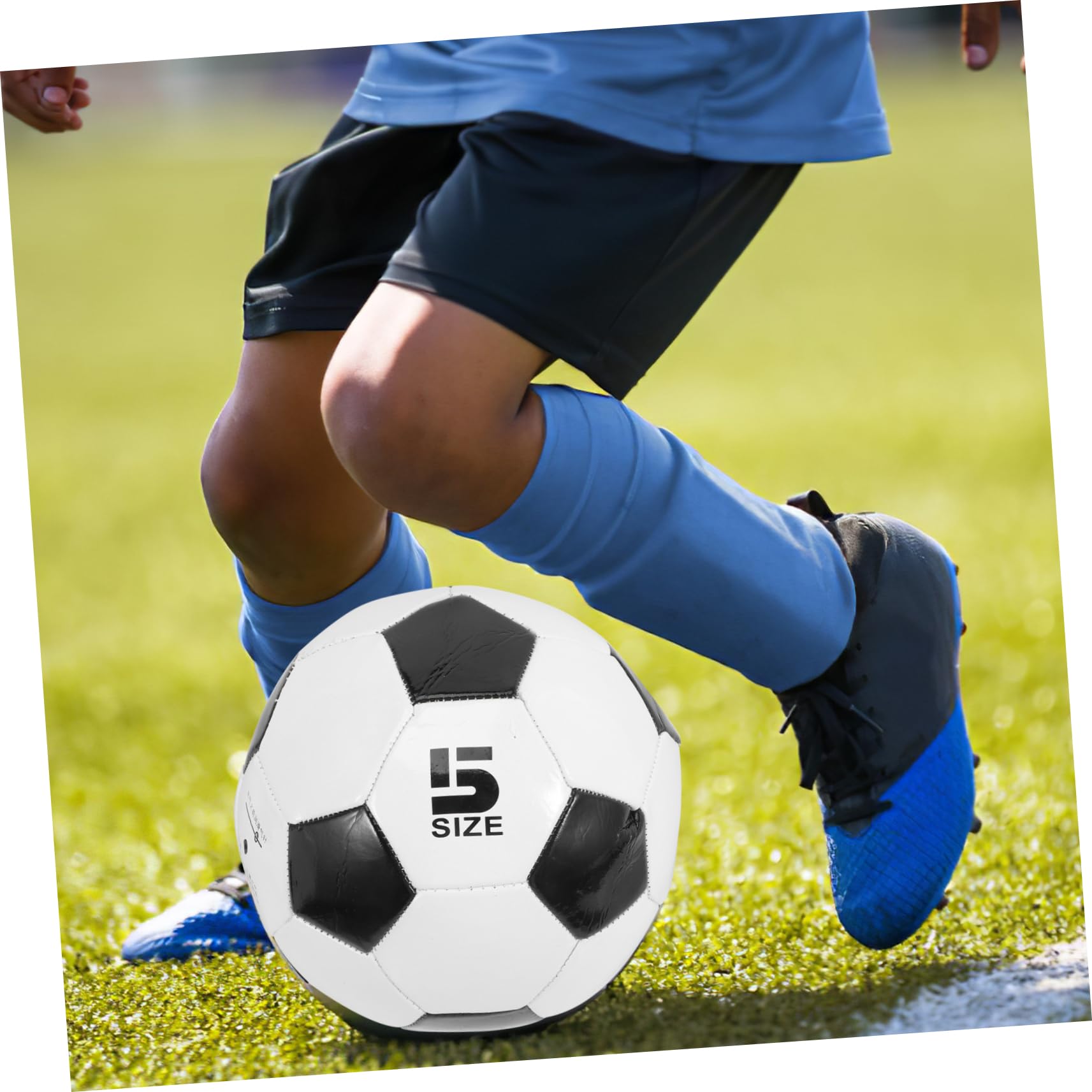 Pallone da Calcio Taglia 5 per Allenamento Pvc 6 Pezzi Ragazzo Ragazza | Pratica su Cemento e Training Calcio, Alta Elasticità, Buona Presa, Resistente All’usura