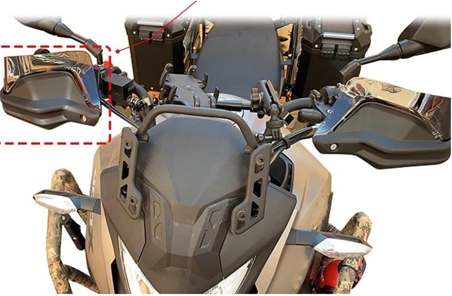 ハンドガード バイク用ハンドガード ウインドシールドデフレクター プロテクター に適合するホンダ に適合するCB500 NC750
