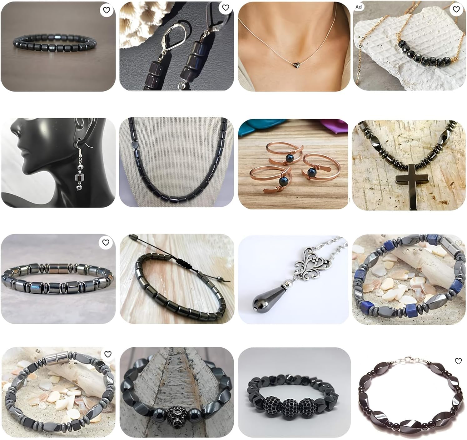 HAAMIIQII 25pcs 8x16mm Natural Black Hematite Loose Gemstone Beads Drop Shape Spacer Stone Beads for Jewelry Making DIY Bracelet Necklace - Image 7