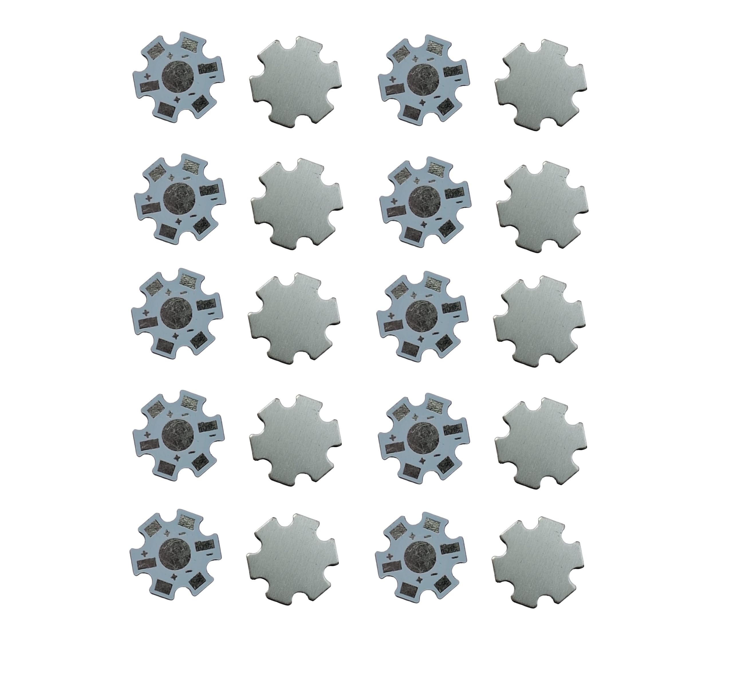 SOOTRA_1W 3W 5W LED Heat Sink Aluminum Base Plate Panel PCB Circuit Board Substrate 20mm size Cooling for RGBW COB High Power LED Chips Lamp Beads Multipurpose Pack of (20)-image-20