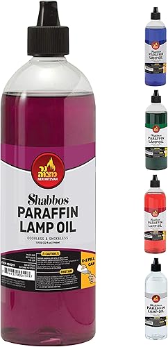 Miniatura 30 de Ner Mitzvah aceite de parafina para lámparas, no produce humo ni olor, quema aceite de forma limpia para uso en interiores y exteriores, con sistema