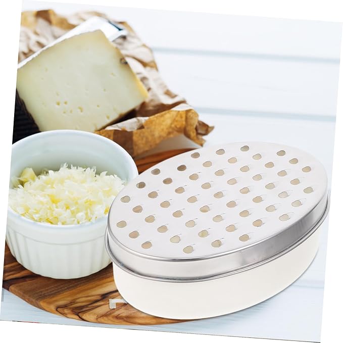 Set Rallador de Queso y Cortador 3 Piezas Blanco miniatura 8