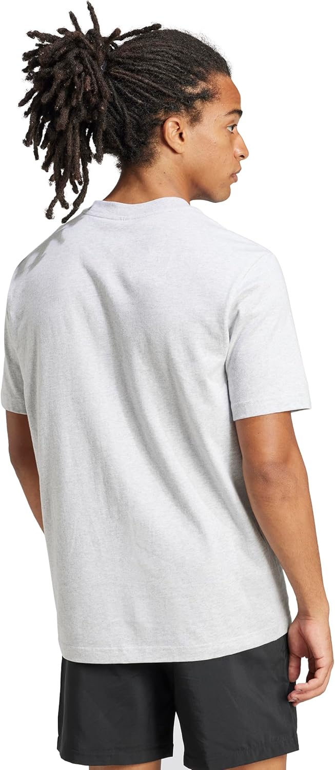 Adidas Mens Essentials Small Logo Single Jersey T-Shirt - Image 2
