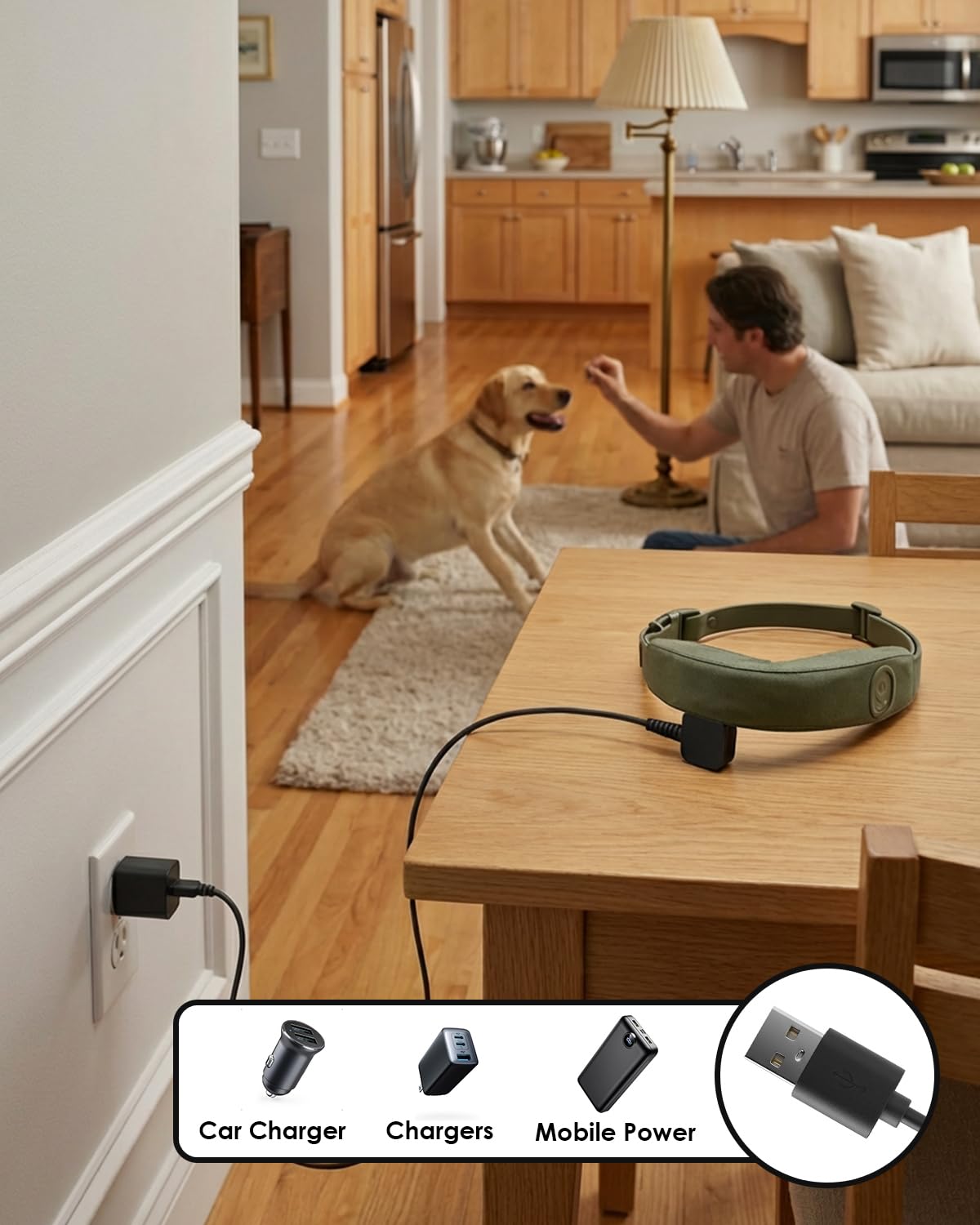 Cavo di ricarica magnetico compatibile con Halo Collar 4 5 Dog Fence USB