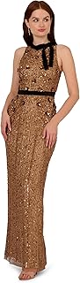 Women's Beaded Halter Long Dress - Buy now