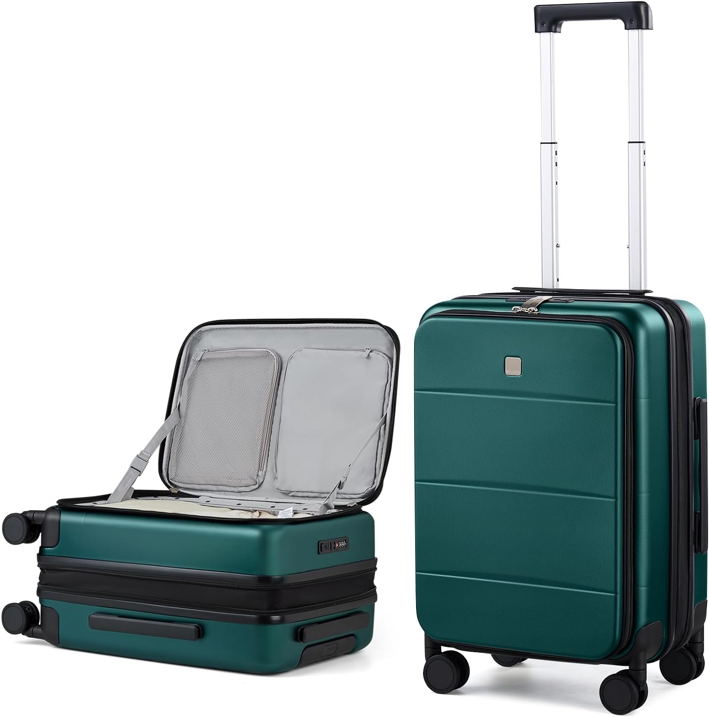 20-Inch Expandable Carry-On Luggage – TSA Approved, Lightweight Hard Shell