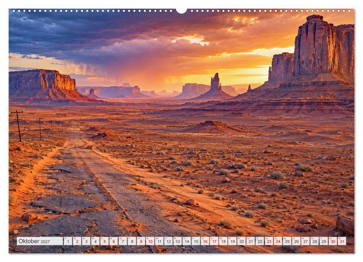 Jenseits der Zivilisation - Eine Welt danach (Wandkalender 2027 DIN A2 quer), CALVENDO Monatskalender: Eine neue Welt erhebt sich aus dem Staub.