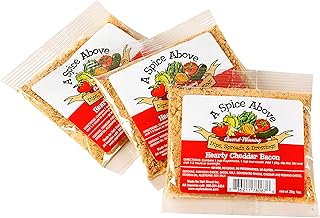 A Spice Above Dip Mix – Cheddar Bacon | Savory Cheese & Smoky Bacon Seasoning | Perfect for Easy Cooking, Dips, Spreads & Recipes | All-Natural, No MSG | 3-Pack